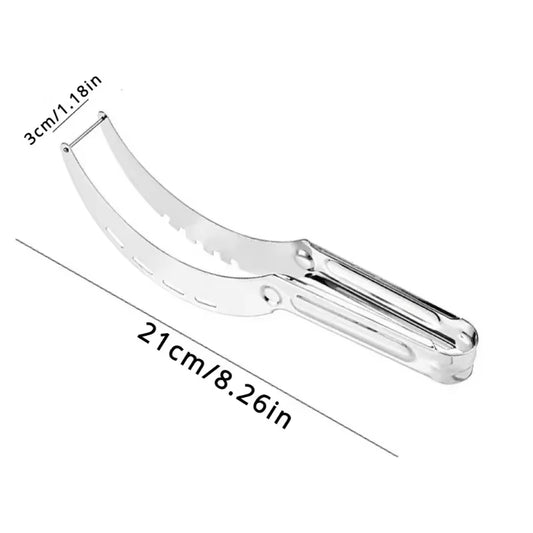 Stainless Steel Windmill Watermelon Cutter - Effortlessly Slice Your Favorite Fruits with This Handy Kitchen Gadget!